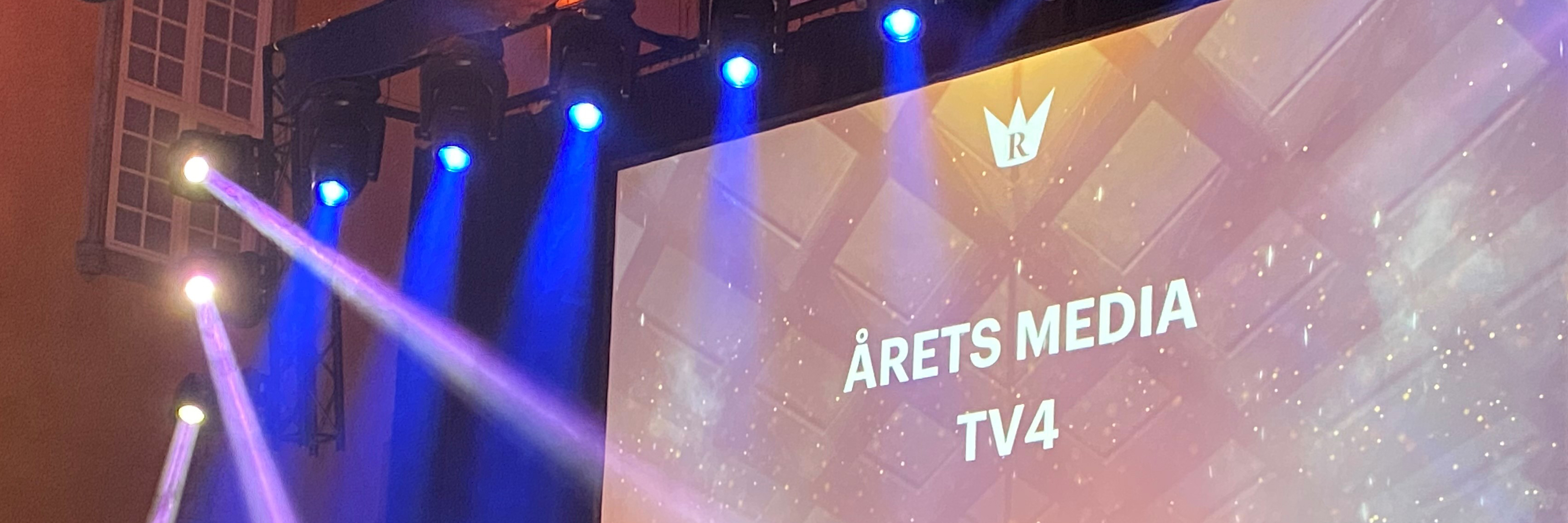 Bild som beskriver Sveriges marknadschefer har återigen röstat fram TV4 som Årets media